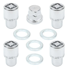 Набор секретных гаек на колесные диски M12x1.25RH 5пр.
