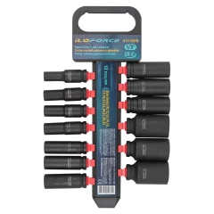 Набор головок ударных глубоких13пр.,1/2''(10, 12-15, 17, 19, 21, 22, 24, 27, 30, 32мм), на пластиковом держателе