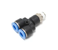 Фитинг У-образный для пластиковых трубок 10мм с наружной резьбой 1/2''