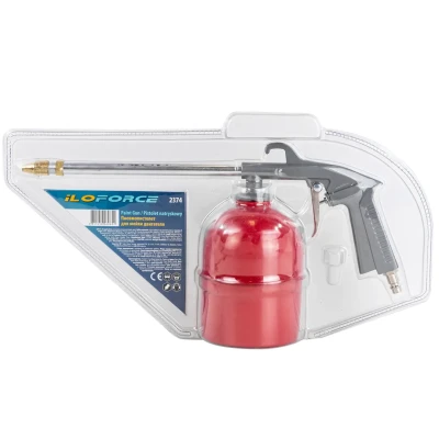 Пневмопистолет для мойки двигателя с бачком