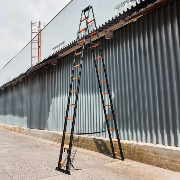 Стремянка телескопическая алюм. бытовая 5м (13+13 ступ.)