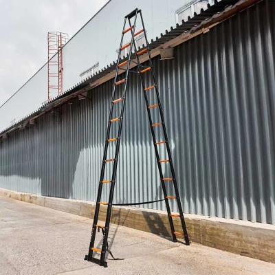 Стремянка телескопическая алюм. бытовая 5м (13+13 ступ.)