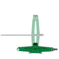 Домкрат механический ''ромб''1,5т с резиновой накладкой (h min 104мм, h max 385мм, L-415мм)