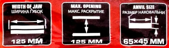 Тиски стальные поворотные с наковальней 5''-125мм