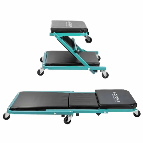 Лежак трансформер подкатной на 6-ти колесах (Стул-лежак)