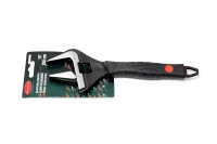 Ключ разводной с прорезиненной рукояткой 8''-200мм(захват 0-35мм, кованная сталь), на блистере