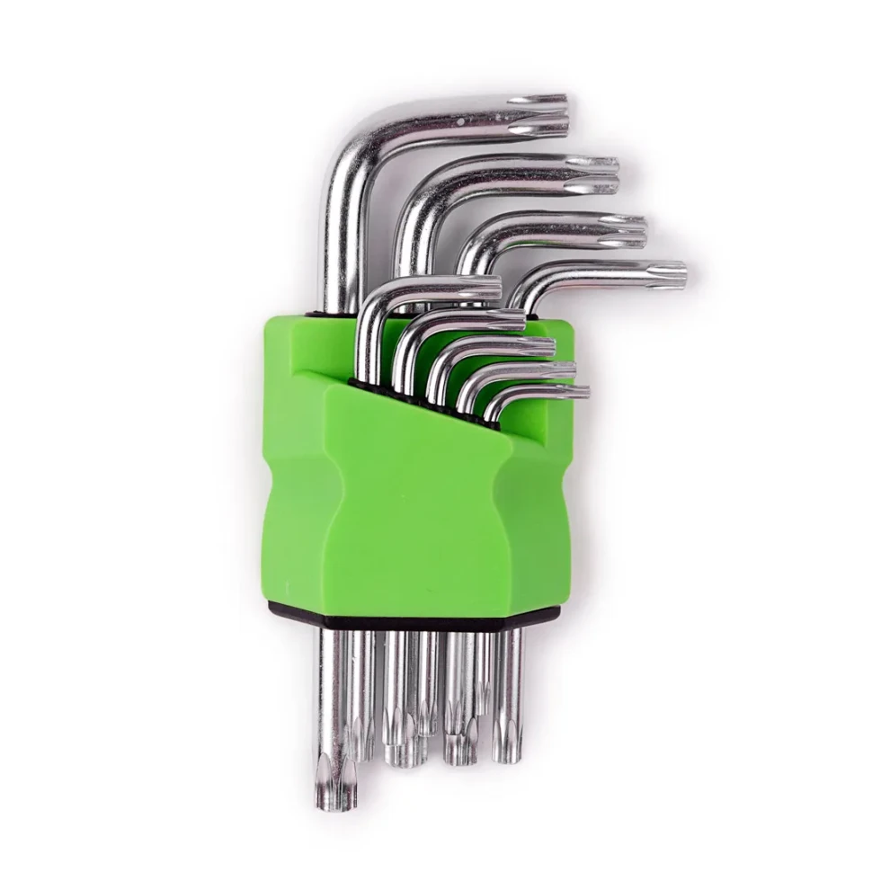 Набор ключей TORX Г-образных, 9пр.(Т10,15,20,25,27,30,40,45,50),в блистере