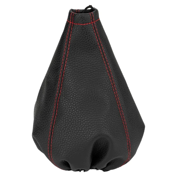 Чехол кулисы кожзам красная строчка