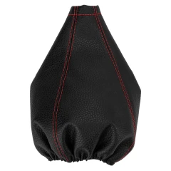 Чехол кулисы кожзам красная строчка