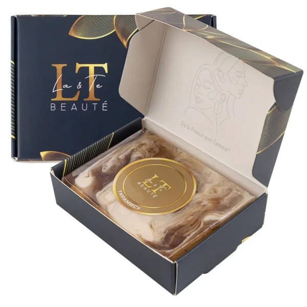 Мыло(+ уп)твердое ручной работы с добавлением эфирных масел ''Тирамису''