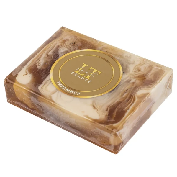 Мыло(+ уп)твердое ручной работы с добавлением эфирных масел ''Тирамису''