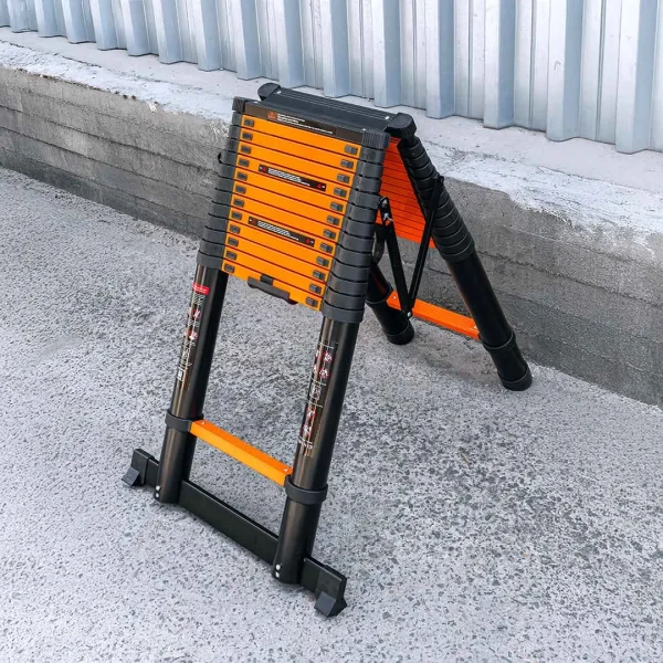 Стремянка телескопическая алюм. бытовая 5.4м (14+14 ступ.)