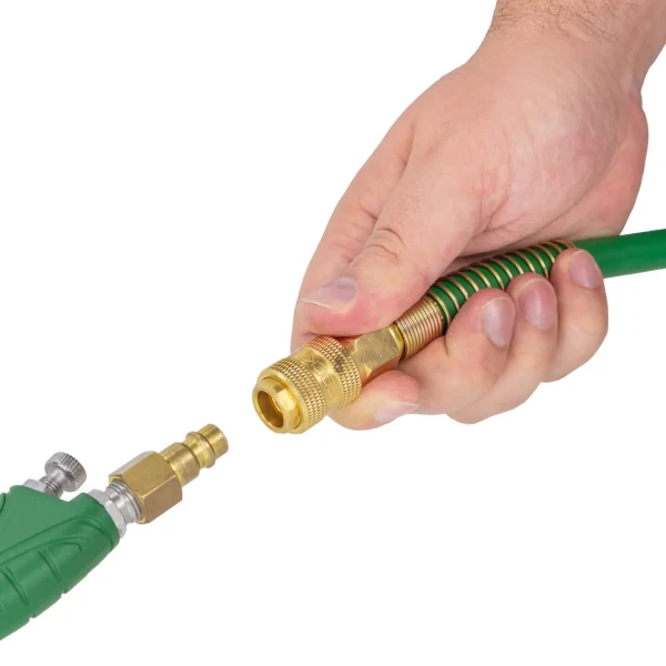 Шланг резиновый воздушный армированный с фитингами 10мм x 16мм x 15м