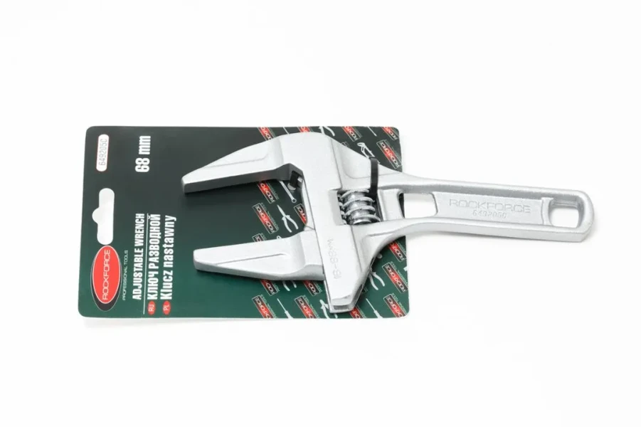 Ключ разводной аллюминиевый для соединений с минимальным усилием затяжки 5''-125мм (захват 16-68мм), на блистере