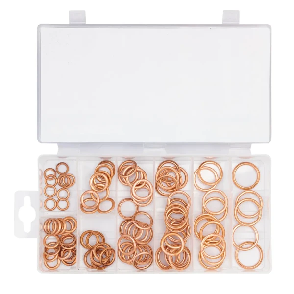 Набор медных шайб, набор 95шт.