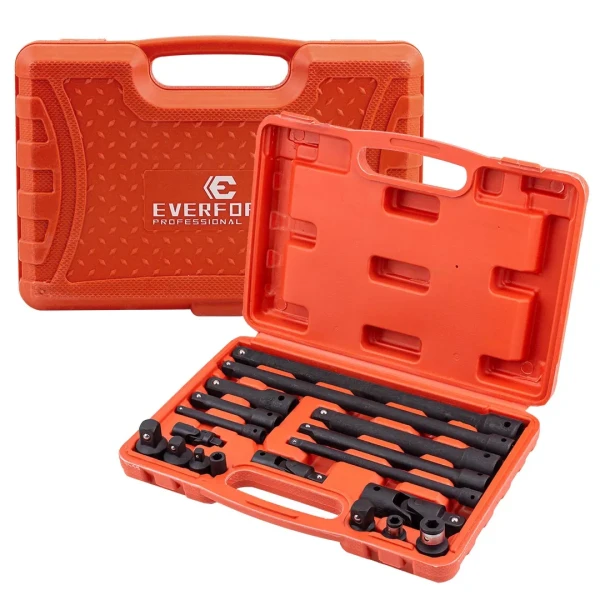 Набор удлинителей и адаптеров 18пр. 1/4''3/8''1/2''