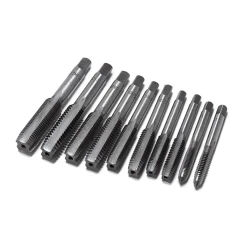 Набор метчиков дюймовых 10пр.(1/4-20,1/4-18,5/16-18,5/16-24,3/8-16,3/8-24,7/16-14,7/16-20,1/2-13,1/2-20), блистере