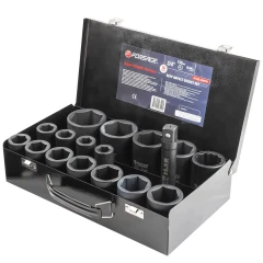 Набор головок ударных глубоких 3/4''16пр.(6гр.)(17,19,21,22,24,27,30,32,34,35,36,36-12гр,38,41,46,50мм)