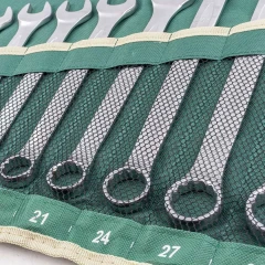 Набор ключей комбинированных 14пр. (10,12-19,21,24,27,30,32мм) на полотне