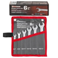 Ключи рожковые, набор 6пр. (6х7, 8х9, 10х11, 12х13, 14х15, 16х17мм)