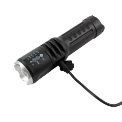 Фонарь ручной аккумуляторный с регулировкой фокуса луча (4 режима работы, аккум. 400мАч, свет.поток 100Лм, время раб. 2-3ч, время зар. 1-2ч, IPX5)