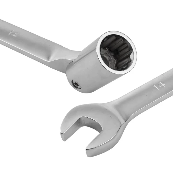 Набор ключей рожково-торцевых шарнирных 10 пр. (8,10,12,13,14,15,16,17,18,19мм), на полотне