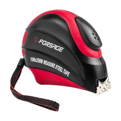 Рулетка 10мх25мм (магнитный зацеп, автоблокировка, двухкомпанентный корпус), в блистере