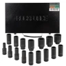 Набор головок ударных глубоких 16пр.,1/2''6гр.(10,12-19,21,22,24,27,30,32,36мм), в металлическом кейсе