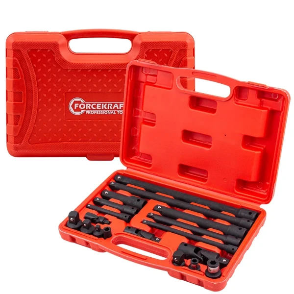 Набор удлинителей и адаптеров 18пр. 1/4''3/8''1/2''