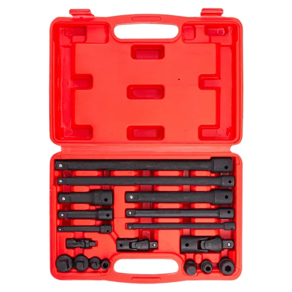 Набор удлинителей и адаптеров 18пр. 1/4''3/8''1/2''