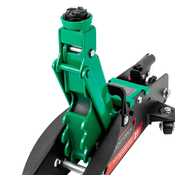 Домкрат подкатной гидравлический 2,5т с фиксацией (h min 140мм, h max 387мм) с резиновой накладкой