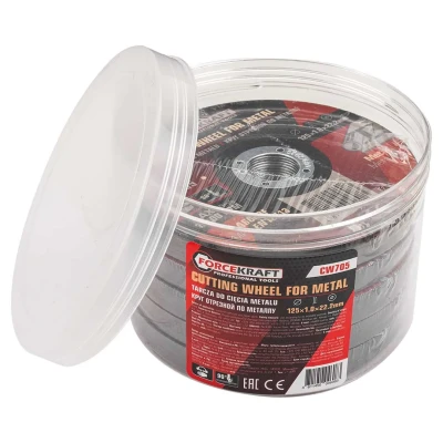 Круг отрезной по металлу 125x1.0x22.2мм (к-т 50 шт)