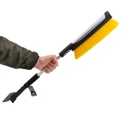 Щетка для снега телескопическая со скребком 80-100см