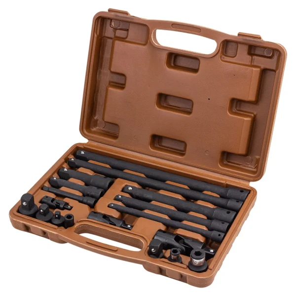 Набор удлинителей и адаптеров 18пр. 1/4''3/8''1/2''