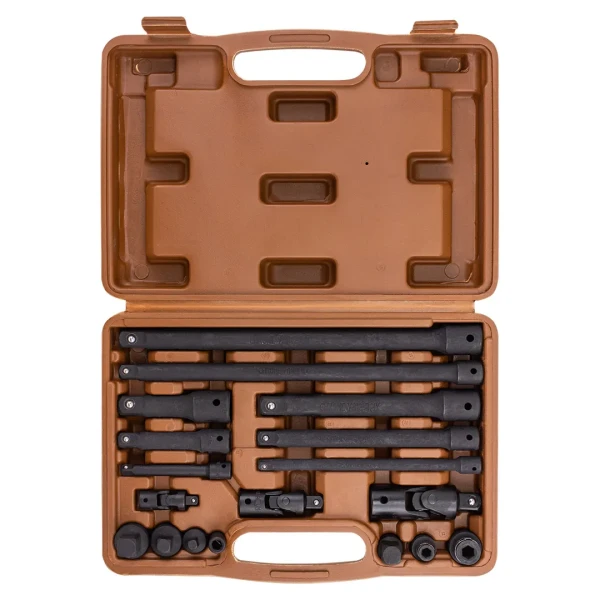 Набор удлинителей и адаптеров 18пр. 1/4''3/8''1/2''