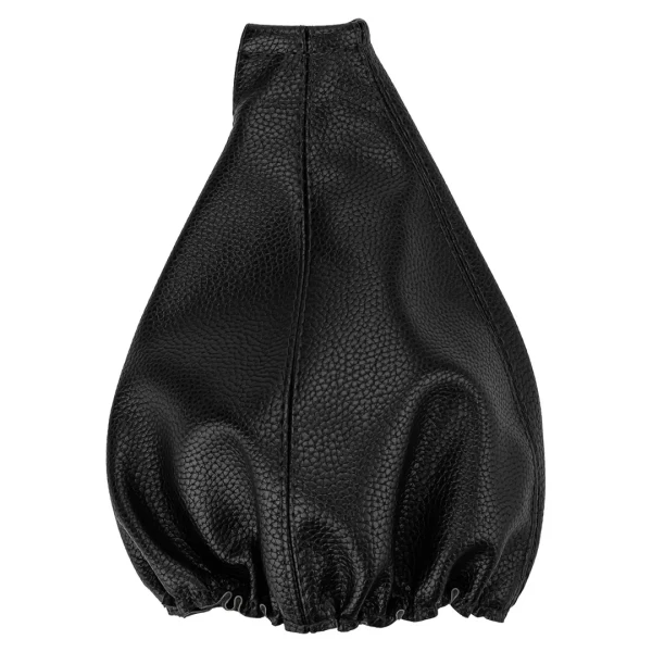 Чехол кулисы кожзам черная строчка