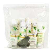 Набор Алоэ и зеленый чай( маска для лица.сыворотка для лица.гель-пилинг для умывания.тоник для лица.скребок гуаша.пакет250*250)