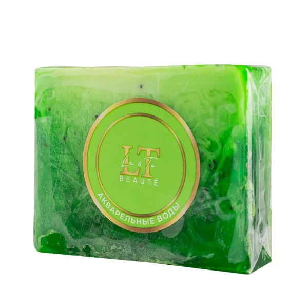 Мыло(+ уп)твердое ручной работы с добавлением эфирных масел ''Акварельные воды''