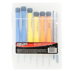 Набор ювелирных отверток 8пр, для точных работ (PH1.5,2.0Y2.5TS1.2 T4,T5.5 ) в пластиковом футляре.