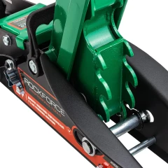 Домкрат подкатной гидравлический 2,5т с фиксацией (h min 140мм, h max 387мм)в кейсе с резиновой накладкой