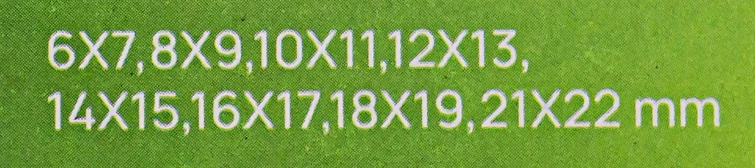 Набор ключей рожковых 8пр.