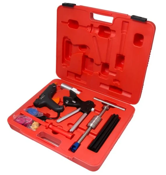 Набор инструментов для безпокрасочного удаления вмятин с термопистолетом 32пр., в кейсе