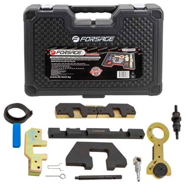 Набор фиксаторов для обслуживания двигателей BMW 11пр.(M42/44/50/52/54/56), в кейсе ''Premium''