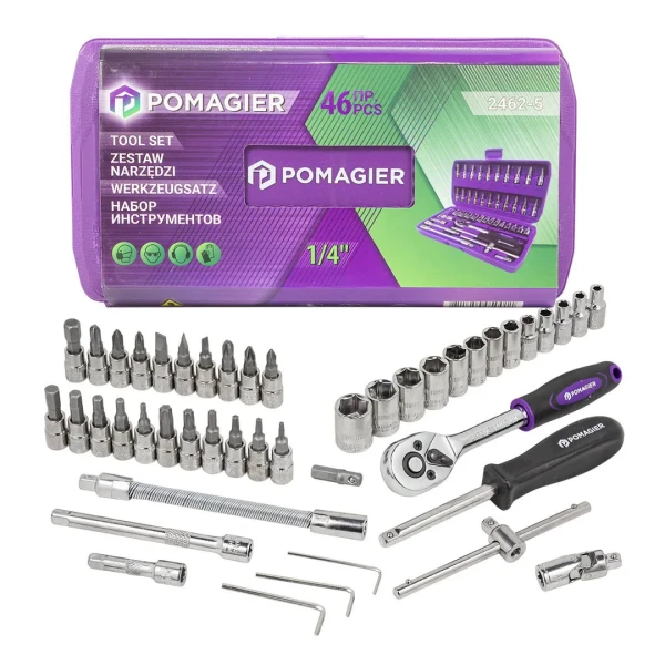 Набор инструментов 46пр. 1/4''(6гр.)