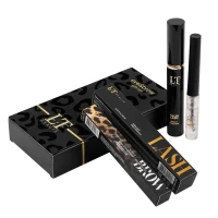 Набор ''Эффектный дуэт: тушь для ресниц с эффектом накладных ресниц и гель для бровей''