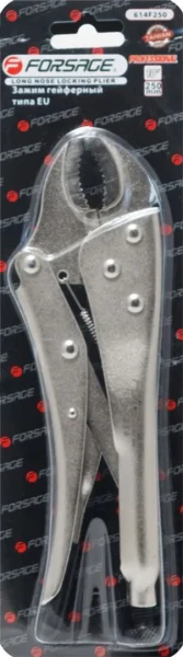 Зажим гейферный c ''овальными губками''7''-175мм, в блистере