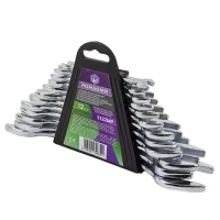 Ключи рожковые, набор 12пр. (6х7, 8х9, 10х11, 12х13, 14х15, 16х17, 18х19, 20х22, 21х23, 24х27, 25х28, 30х32мм)