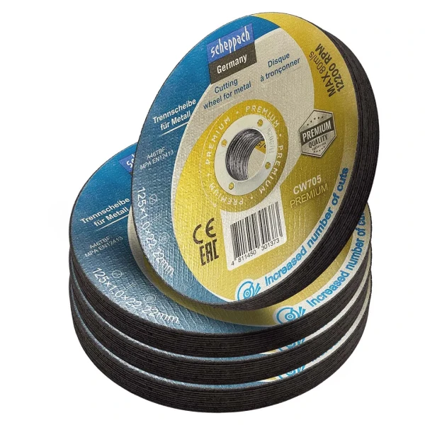 Круг отрезной по металлу 125x1x22,2мм(40шт к-т)