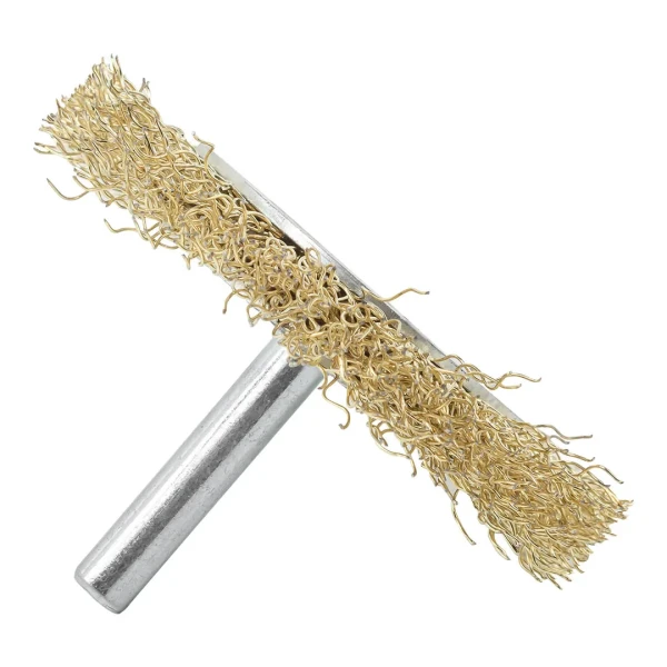 Кордщетка дисковая латунная для дрели 75мм, в блистере