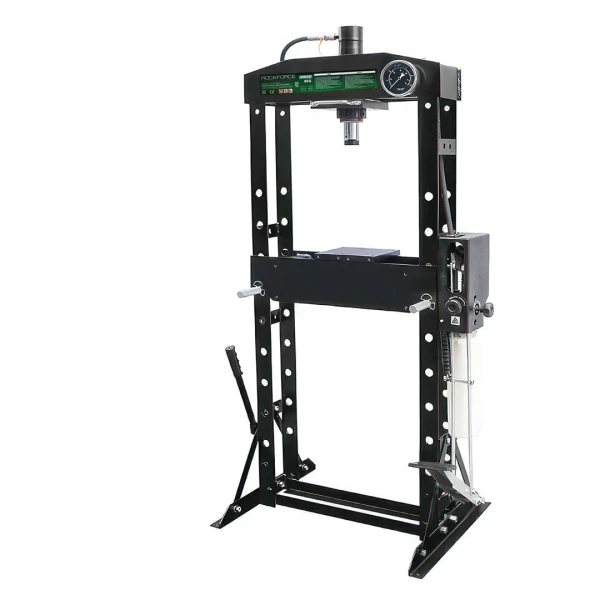 Пресс гидравлический с манометром напольный 20т, ручной/ножной привод (раб. высота:0-895мм, ход штока:190мм)